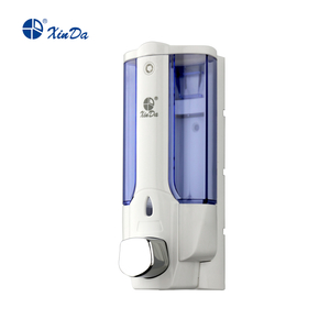 El XinDa ZYQ138 Venta al por mayor Accesorios de baño Dispensador de jabón manual Dispensador de jabón montado en la pared de plástico líquido
