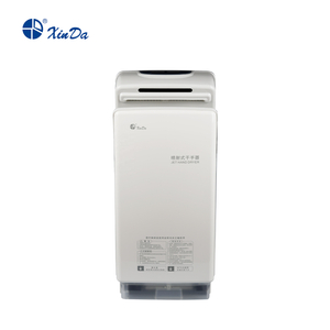 Xinda GSQ 70A ABS Blanco BLDC Secador de manos de chorro profesional Sensor infrarrojo automático con filtro de aire Fibra y tanque de agua