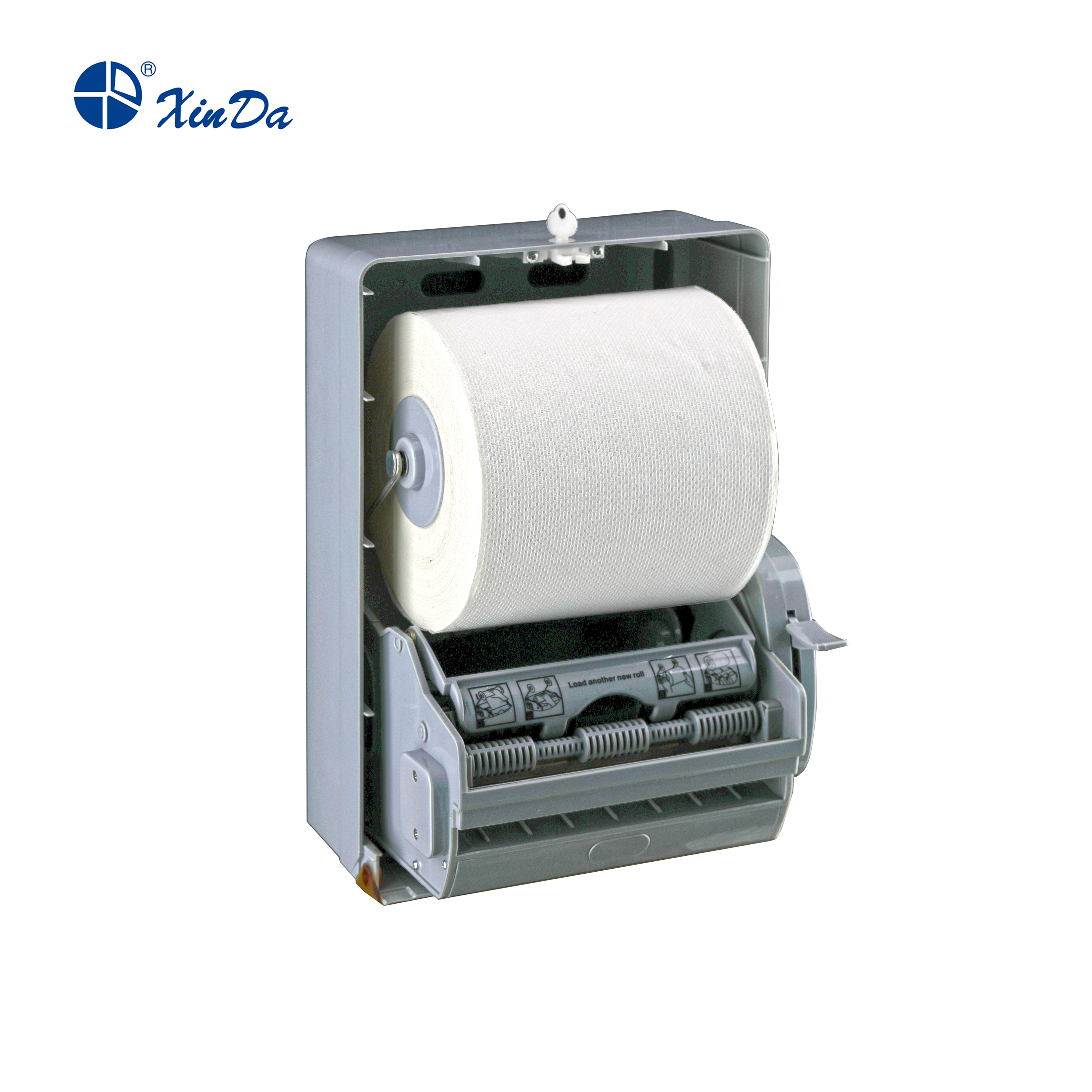 Dispensador de toallas de papel ABC Plástico Montado en la pared con protección con llave Dispensador de papel manual El Xinda CZQ20S
