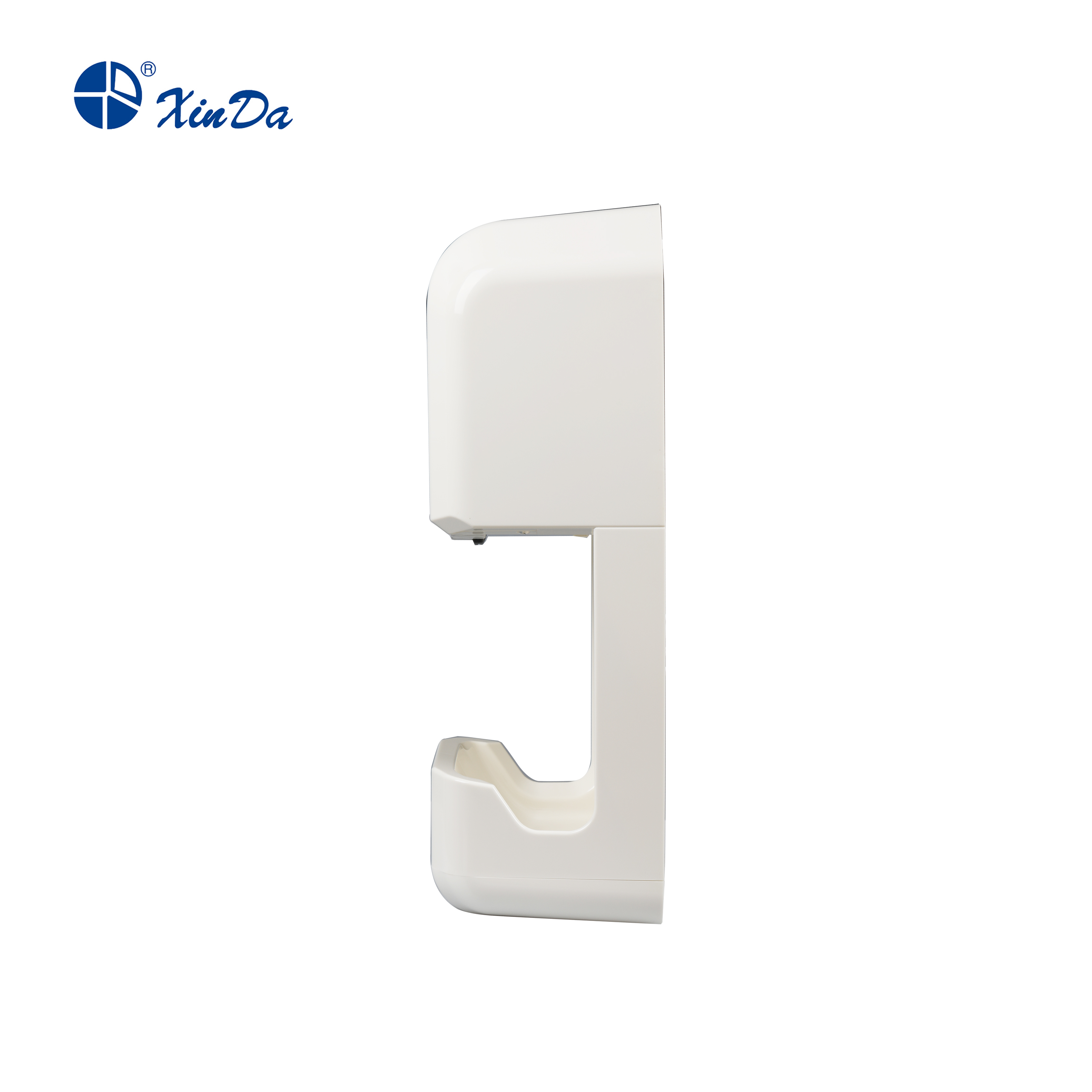 El secador de manos Xinda GSQ 88 elegante (blanco) sensor de inducción de infrarrojos automático con colector de bandeja de agua montado en la pared